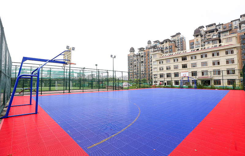 悬浮拼接地板篮球场