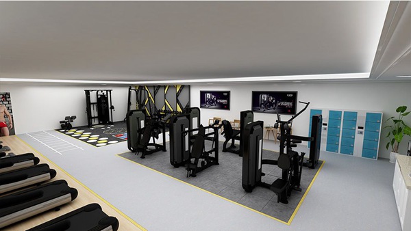 120平方健身房配置方案-广西星空xk体育健身器材有限公司